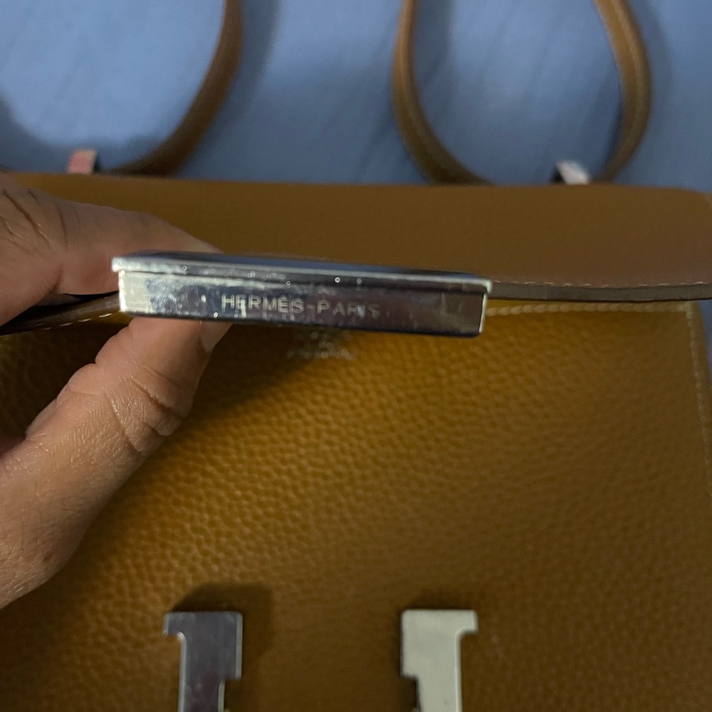 Hermes leather bag